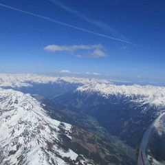 Flugwegposition um 13:45:38: Aufgenommen in der Nähe von Gemeinde Rangersdorf, 9833, Österreich in 3417 Meter